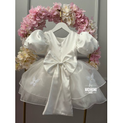 Rochie fete White Satin Dress