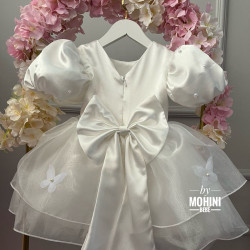 Rochie fete White Satin Dress