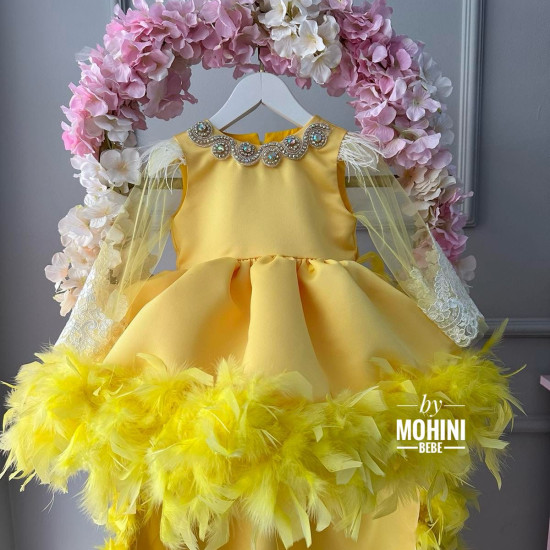 Rochie fete Yellow Bijoux