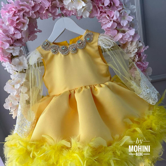 Rochie fete Yellow Bijoux