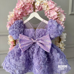 Rochie fete eleganta lila Lilac Rose Flowers