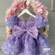 Rochie fete eleganta lila Lilac Rose Flowers