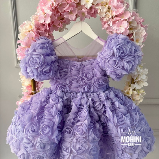Rochie fete eleganta lila Lilac Rose Flowers