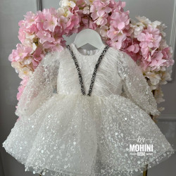 Rochie fete White Sparkles