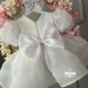 Rochie de botez fetita Baby White