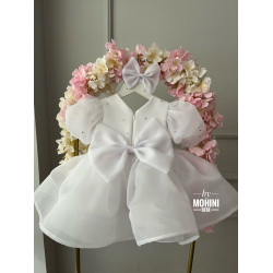 Rochie de botez fetita Baby White