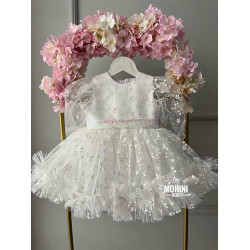 Rochie alba fetite - Little White Flowers