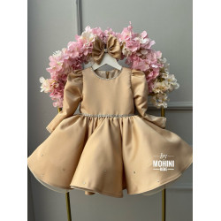 Rochie bej fete - Rochie Beige Mabella