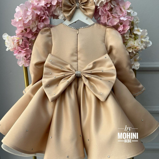 Rochie bej fete - Rochie Beige Mabella