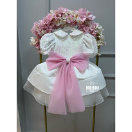 Rochie botez fetiță Miss White