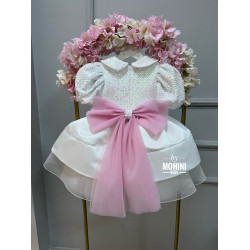 Rochie botez fetiță Miss White