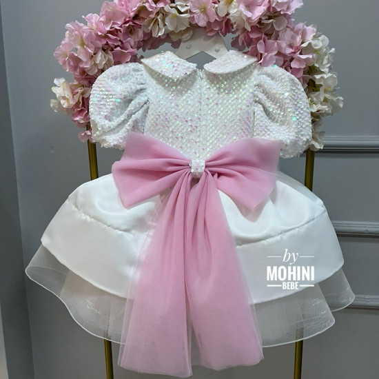 Rochie botez fetiță Miss White
