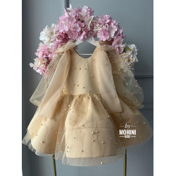 Rochie de petrecere fete - Rochie bej Splendid Beige