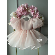 Rochie domnișoară de onoare fetiță - Rochie fete roz New Karina