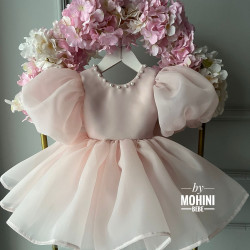 Rochie domnișoară de onoare fetiță - Rochie fete roz New Karina