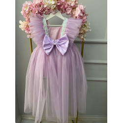 Rochie eleganta trena fetita Chameleon