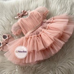 Rochie roz pudra fetita DALIA