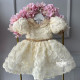 Rochie ivorie botez fete - New Ivoire Angel Roses