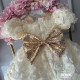 Rochie ivorie botez fete - New Ivoire Angel Roses
