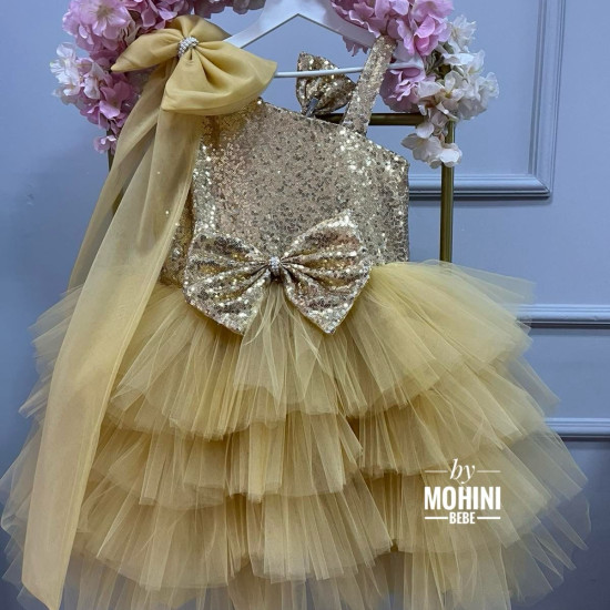 Rochie paiete fetita Golden Melea