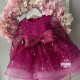 Rochie roz fucsia cu trena fete Helena Fucsia
