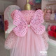 Rochie trena fete cu paiete si aripioare fluturas Butterfly Tail Dress