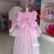 Rochie trena fete cu paiete si aripioare fluturas Butterfly Tail Dress