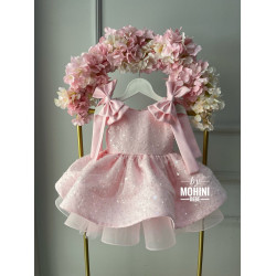 Rochie zi onomastică fetiță New Pink Bow
