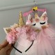 Rochie de poveste fetiță - Rochie roz AVAH