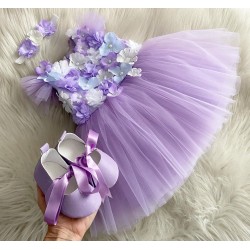 Rochie fete PURPLE FLOWERS