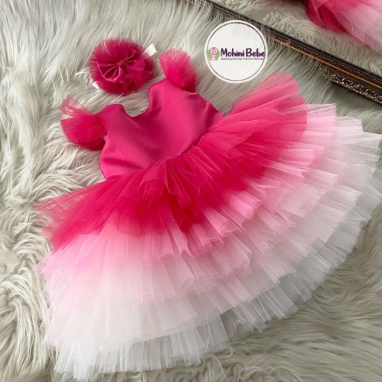 Rochie specială fete - Rochie fucsia ELLE