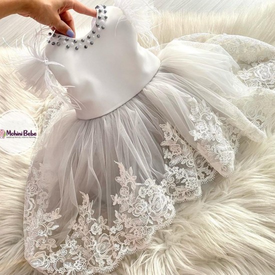 Rochie crestinare fetita - Rochie dantela BREE