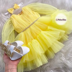 Rochie galbena fetita BRIELLE