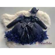 Rochie printesa Crystal Blue
