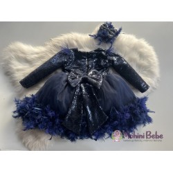 Rochie printesa Crystal Blue