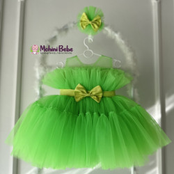 Rochie printesa Astra Green Neon