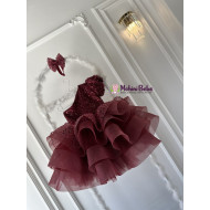 Rochie printesa Saylor Burgundy