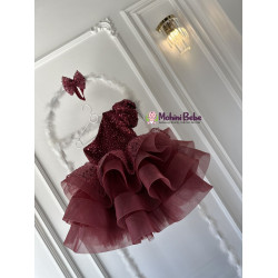 Rochie fete Saylor Burgundy