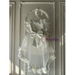 Rochie printesa Flowered White Heaven