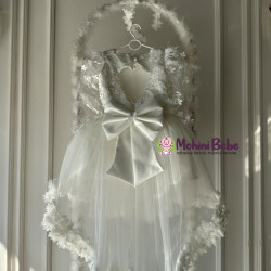 Rochie printesa Flowered White Heaven