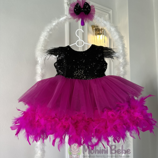 Rochie printesa Mia Fucsia