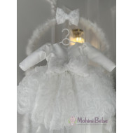 Rochie printesa New White Roses