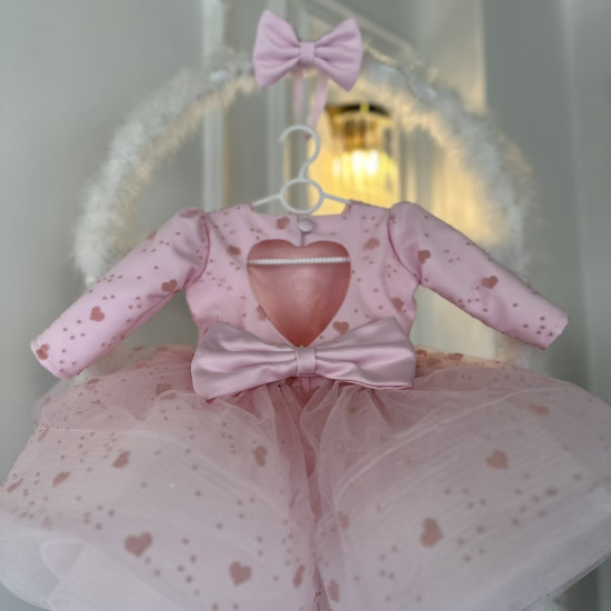 Rochie printesa Pink Little Hearts