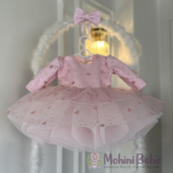 Rochie fete Pink Little Hearts