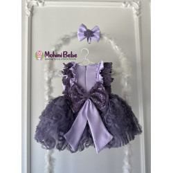 Rochie printesa Purple Lace Roses