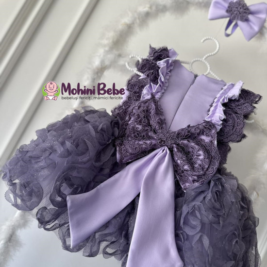 Rochie fete Purple Lace Roses