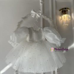 Rochie printesa White Tressa 