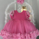 Rochie printesa Flowered Pink Cara