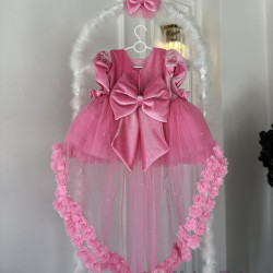 Rochie printesa Flowered Pink Cara