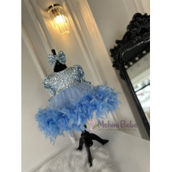 Rochie printesa Blue Maisy